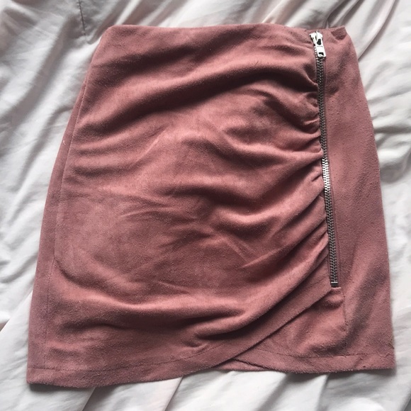 Suede-Like Mini Skirt - Picture 1 of 2